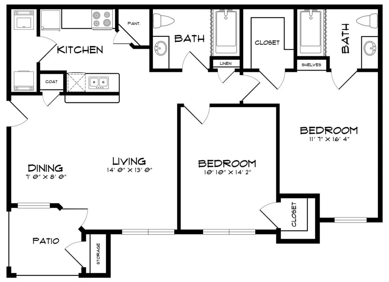Unit 613 613 floor plan