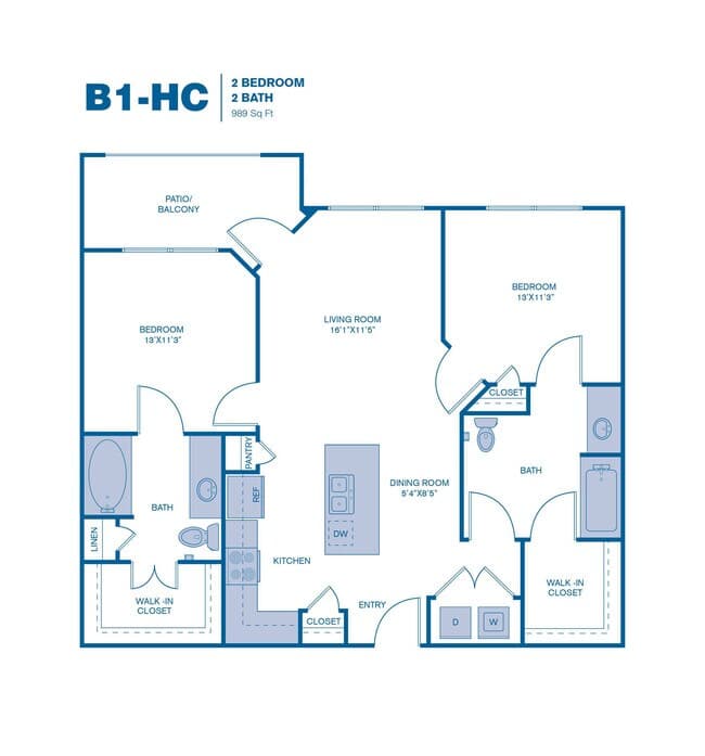 B1-HC floor plan