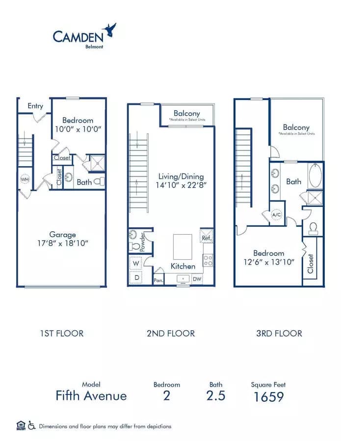 2 Beds • 2 Bath 3242 floor plan