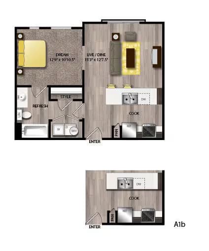A1B 924 floor plan