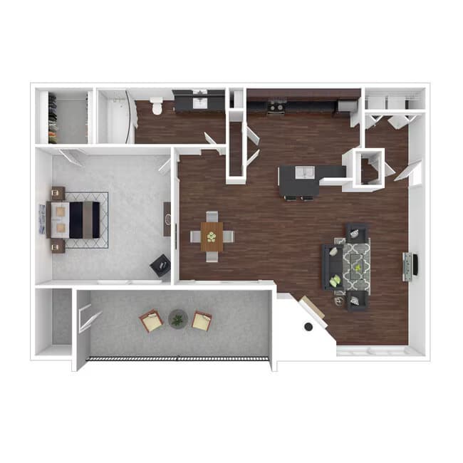 1 Bed • 1 Bath 321 floor plan