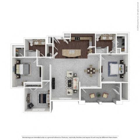 Unit 16203 16205 floor plan
