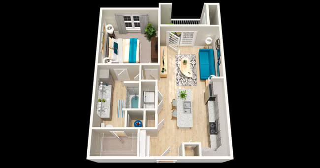 A4 849sf 1/1 2003 floor plan