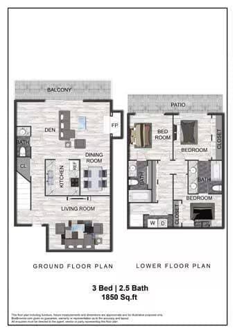 Unit 6115 6013 floor plan