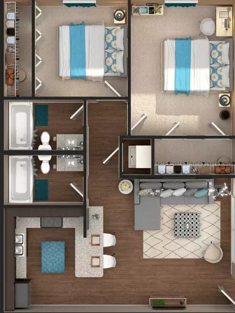 2x2 Venue B floor plan