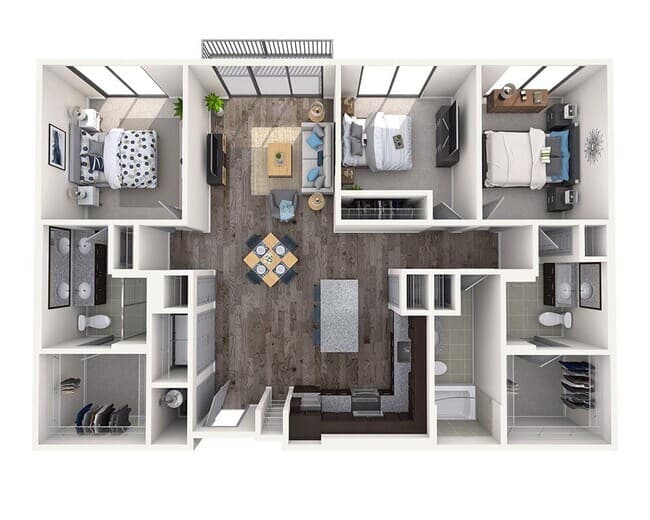 Three Bedroom C3A 04 - 4316 floor plan