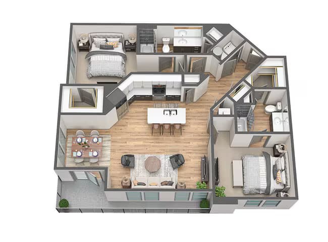 B2 2342 floor plan