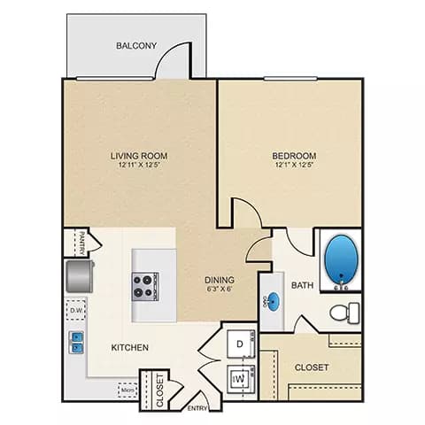 Unit 11203 11203 floor plan