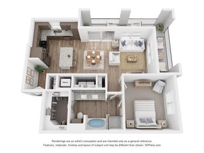 Unit 1223 1223 floor plan