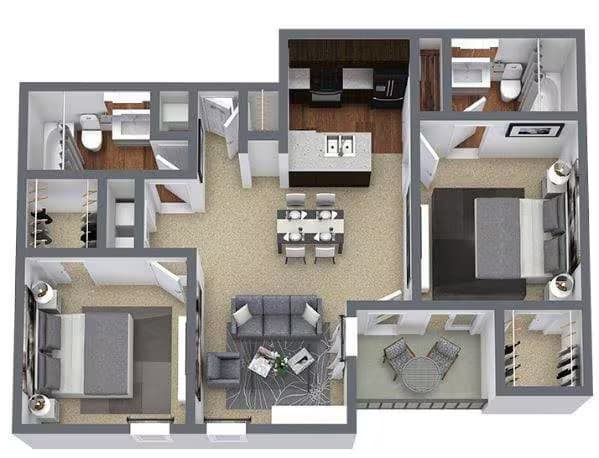 Unit 14-1422 19-1912 floor plan