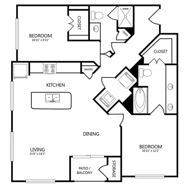 Unit 5213 3202 floor plan