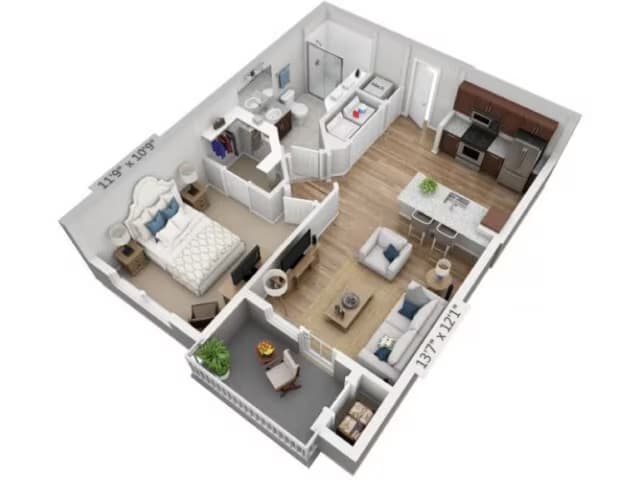 Unit 1-213 1-213 floor plan