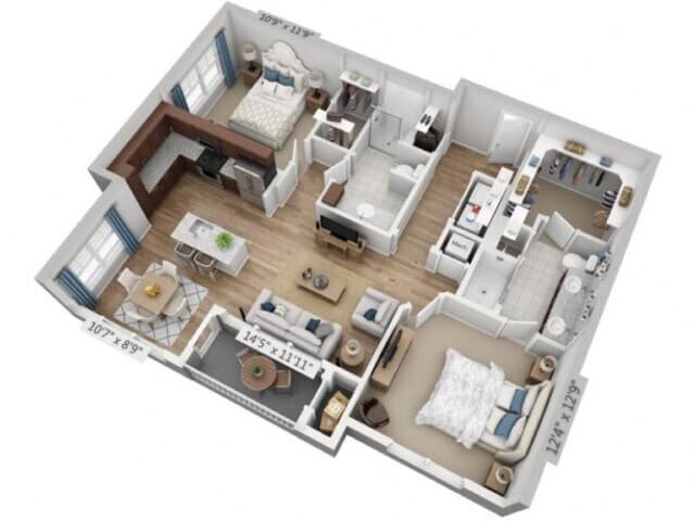 Encore 1-201 floor plan
