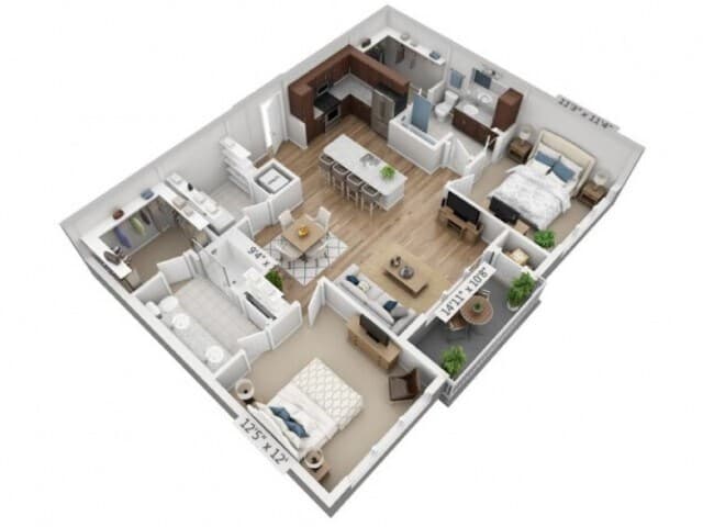 Mezzo 2-133 floor plan