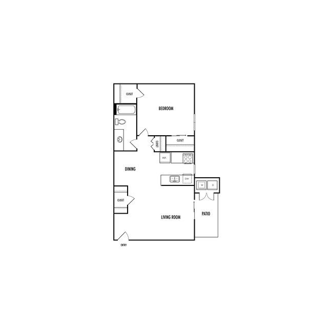 1x1 188 floor plan