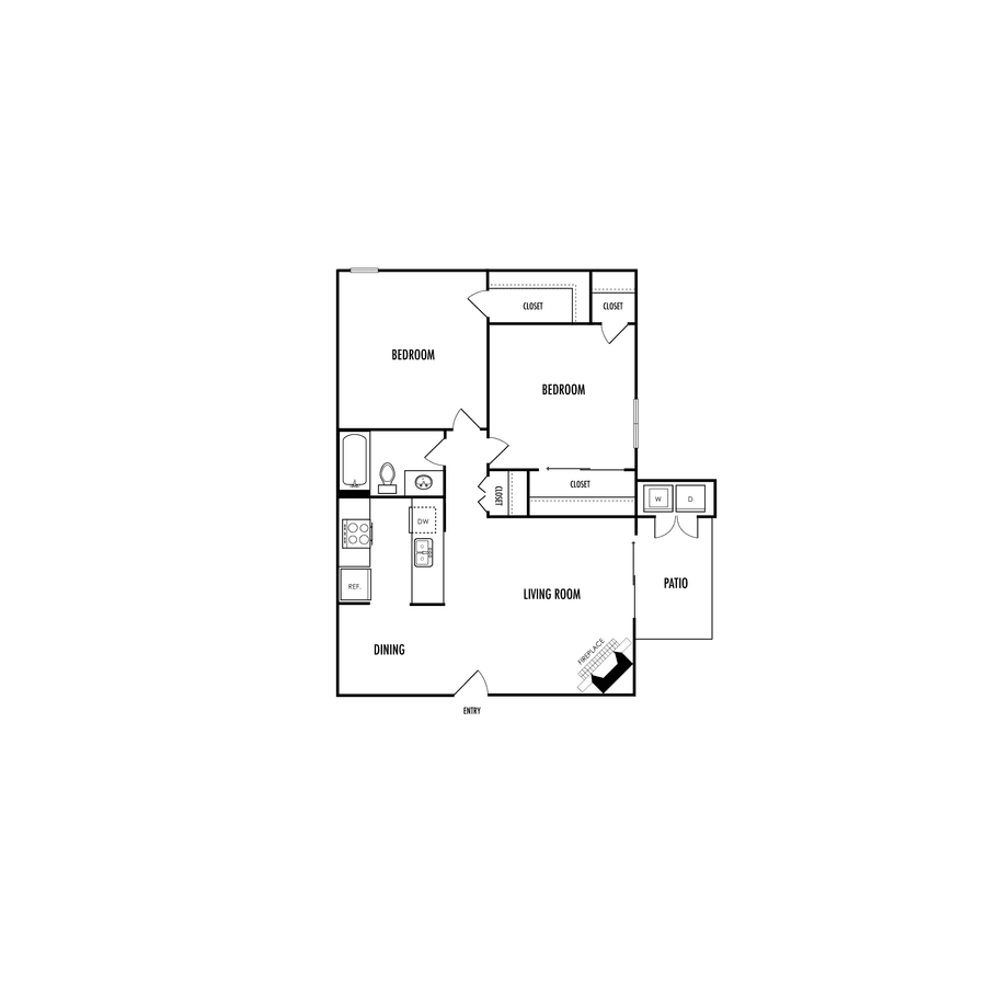 B1 Renovated with Quartz 56 floor plan