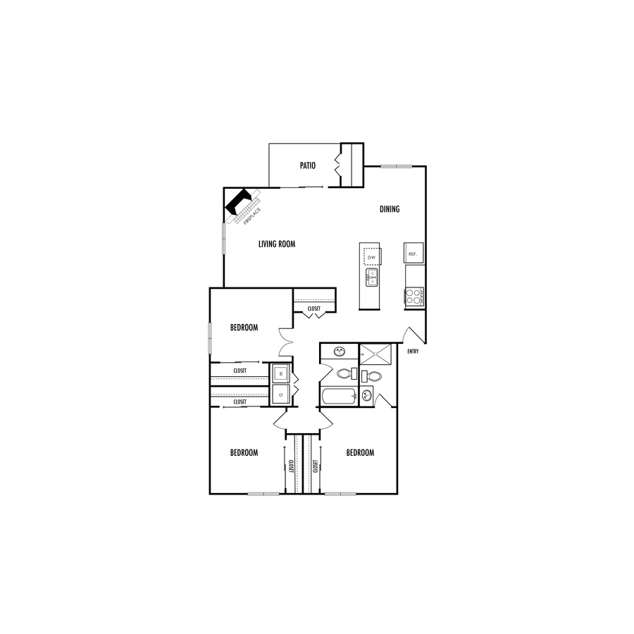 C1 Renovated 11 floor plan