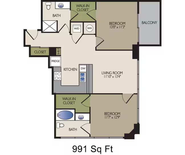 Unit 415 415 floor plan