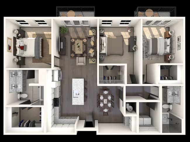 Lychee 741 floor plan