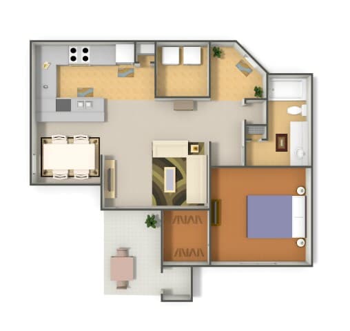 Unit 634 634 floor plan