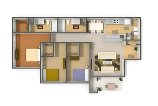 Unit 1117 1123 floor plan