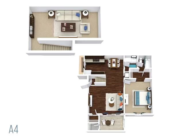 1 Bed • 1 Bath 1513 floor plan