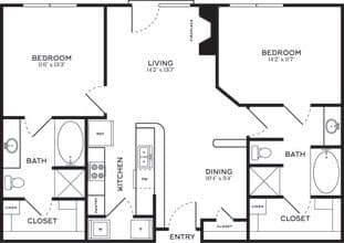 B2 2701 floor plan