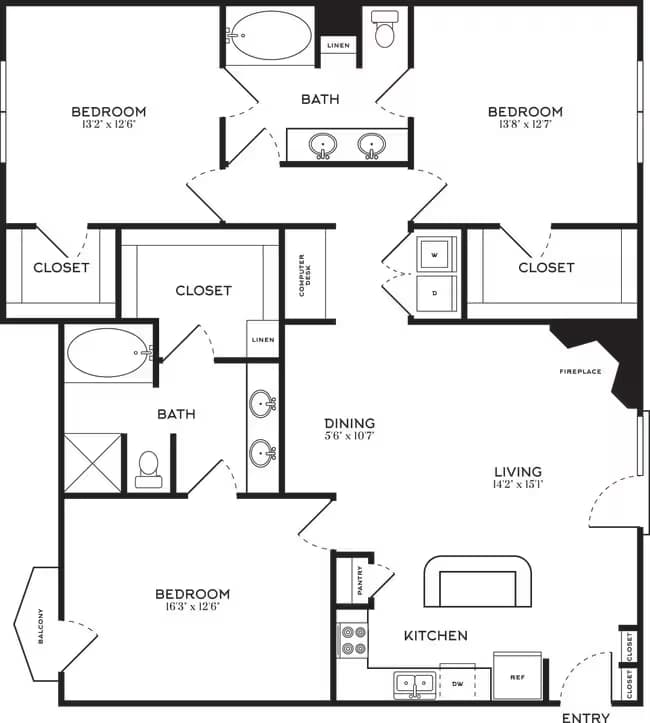 Unit 2208 2208 floor plan