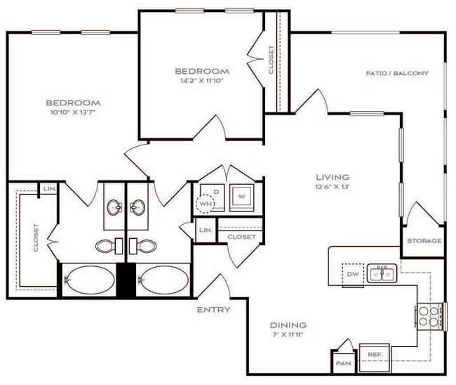 Unit 7302 7302 floor plan