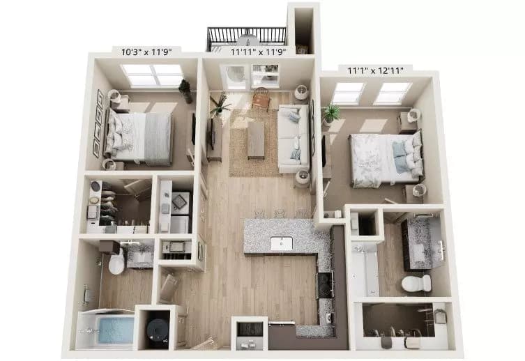 B1 243 floor plan