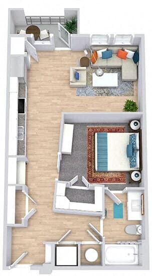 Unit 4204 15210 floor plan