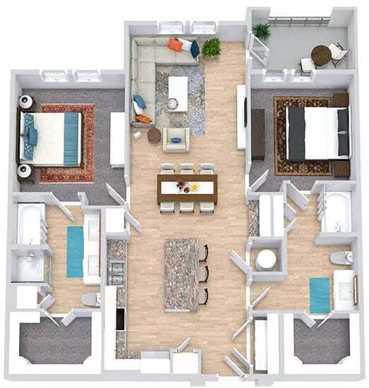 Unit 10307 2309 floor plan