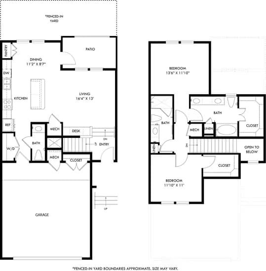 Unit 7105 7104 floor plan