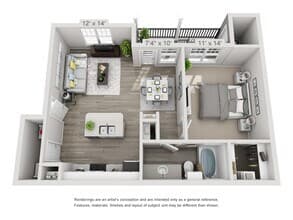 A1 Sophisticated 0814 floor plan