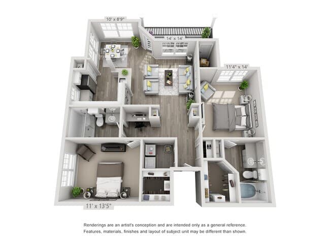 B2 Tailored 1112 floor plan