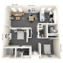 Loft 2x2 1049-1057 SF 2120 floor plan