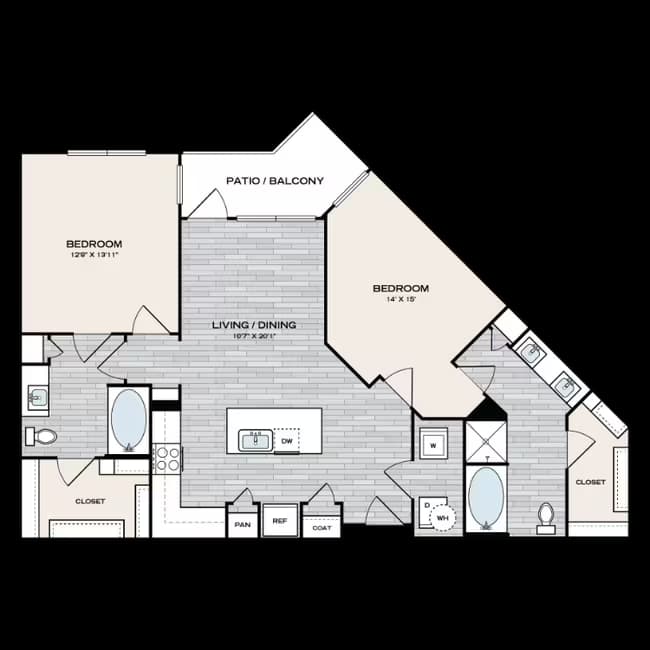 Unit 1409 1409 floor plan