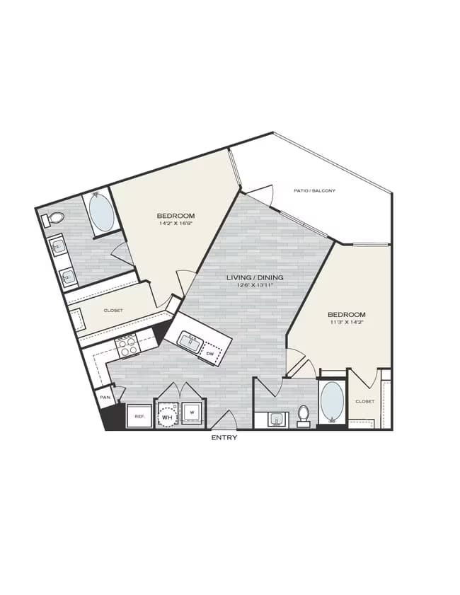 Unit 1405 1405 floor plan