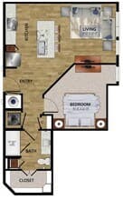 Modernist 1-1215 floor plan