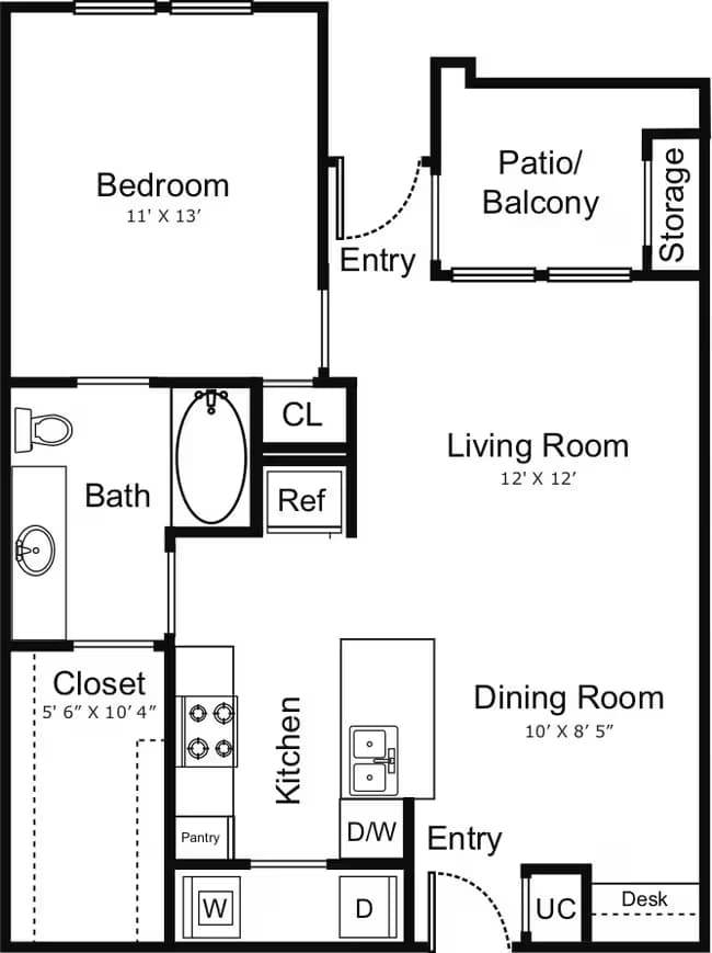 Unit 7305 7305 floor plan