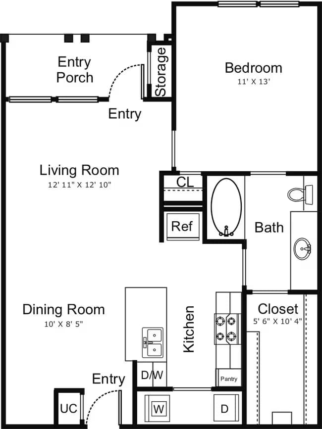Unit 7312 5304 floor plan