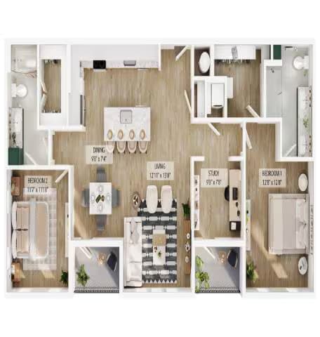 Unit 1575 1475 floor plan