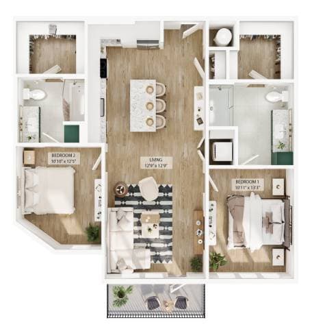 Unit 1573 1473 floor plan