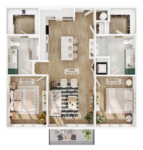 B3 1151 floor plan