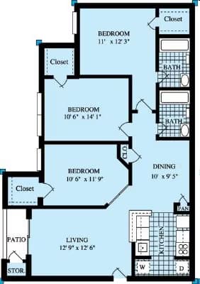 Unit 10307 10307 floor plan