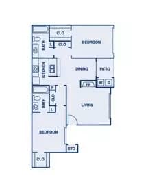 B2 2043 floor plan