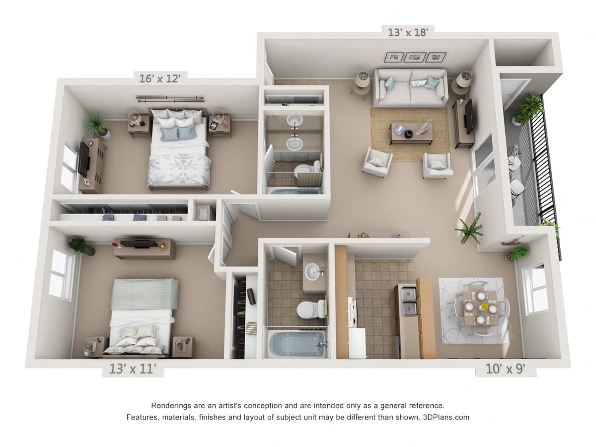 Unit 1001 1001 floor plan