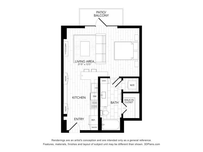 Unit 607 707 floor plan