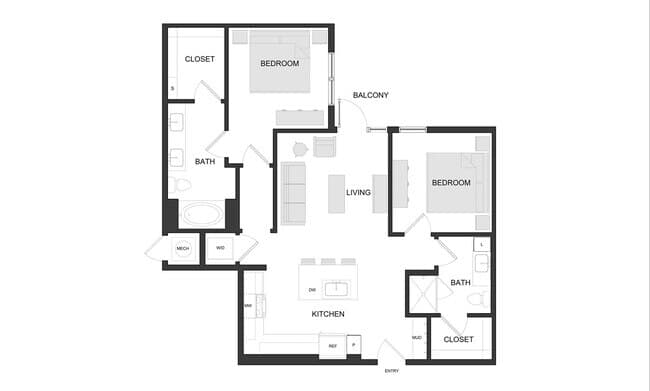 Unit 1317 1325 floor plan