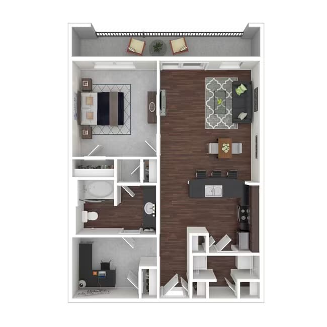 2 Beds • 2 Bath 3035 floor plan